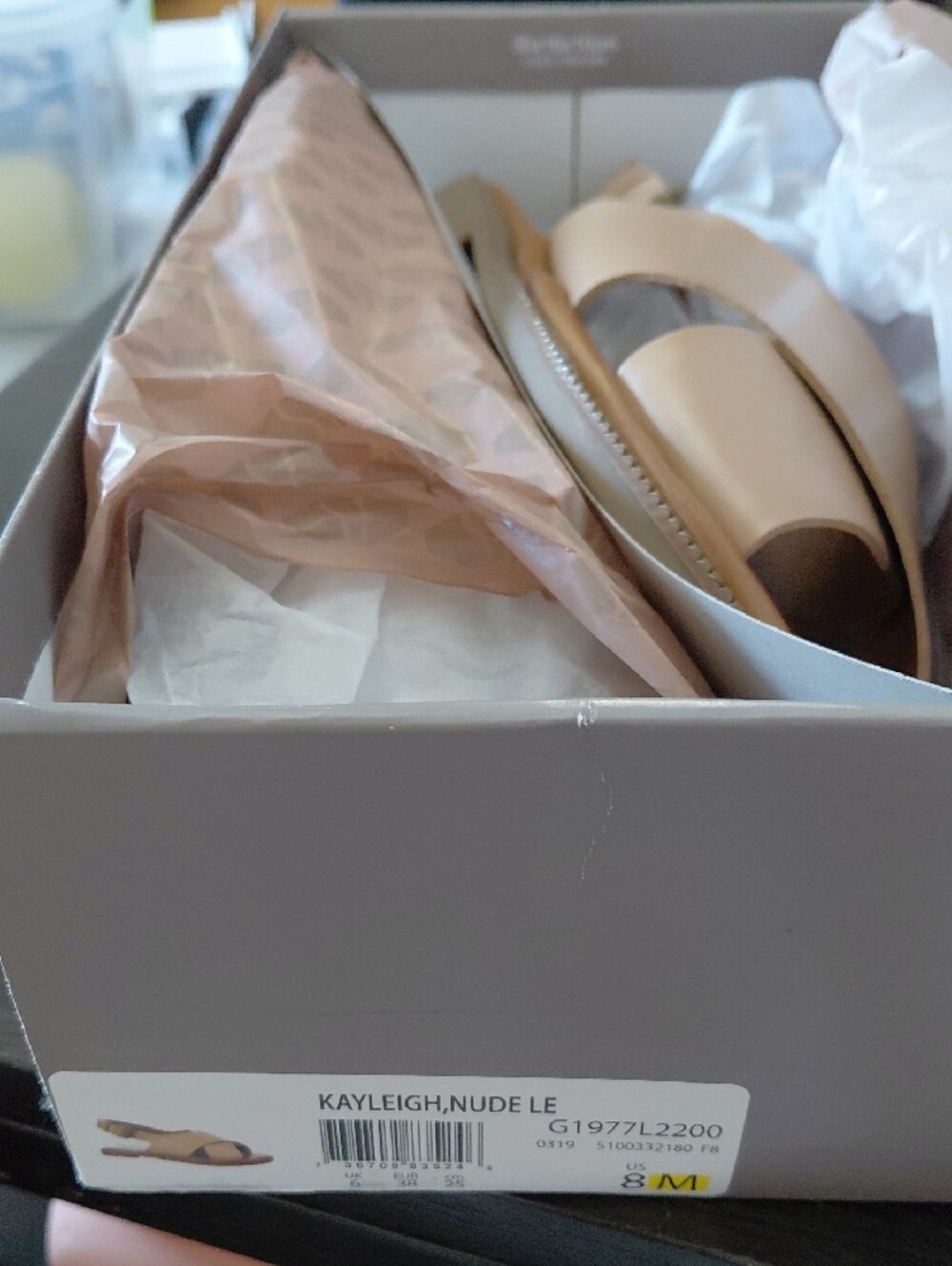 Franco Sarto Kayleigh Sandals in Nude 8M - Picture 3 of 3